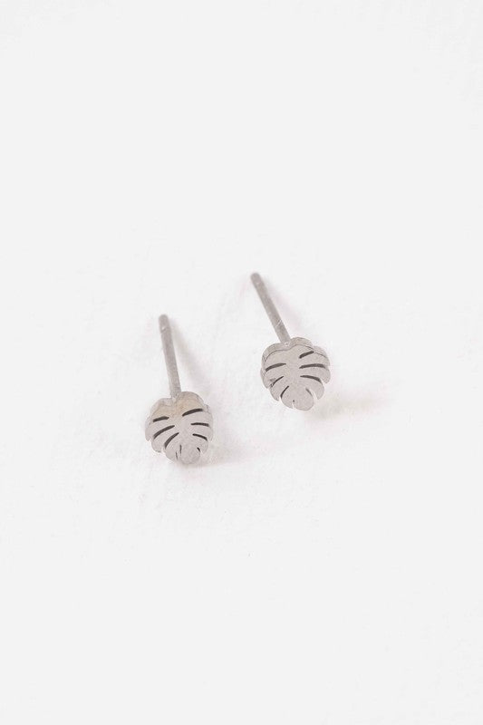 Mini Palm Stud Earrings