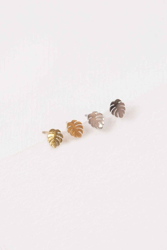 Mini Palm Stud Earrings