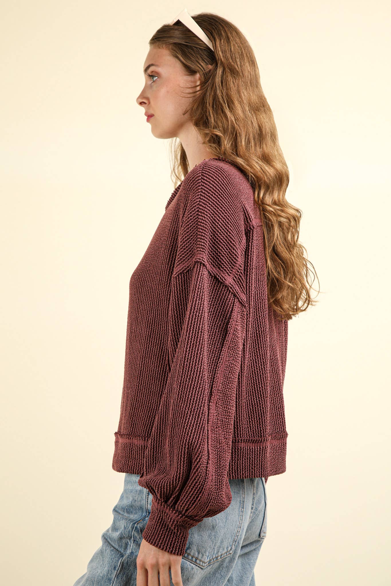 Otto Ribbed Oversized Soft Comfy knit Top