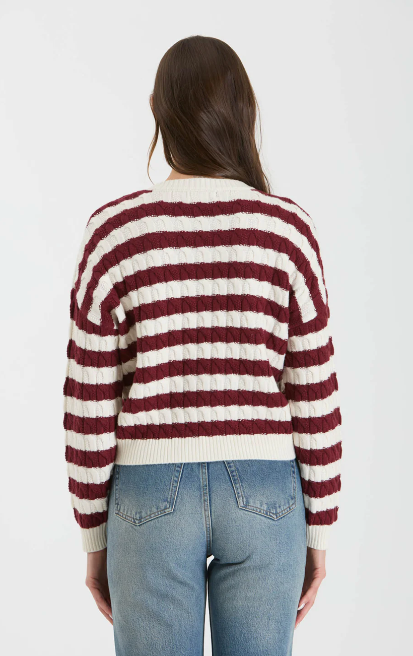 stripe crewneck