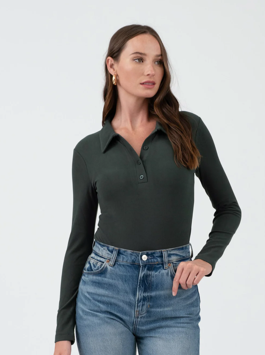 Collared long sleeve