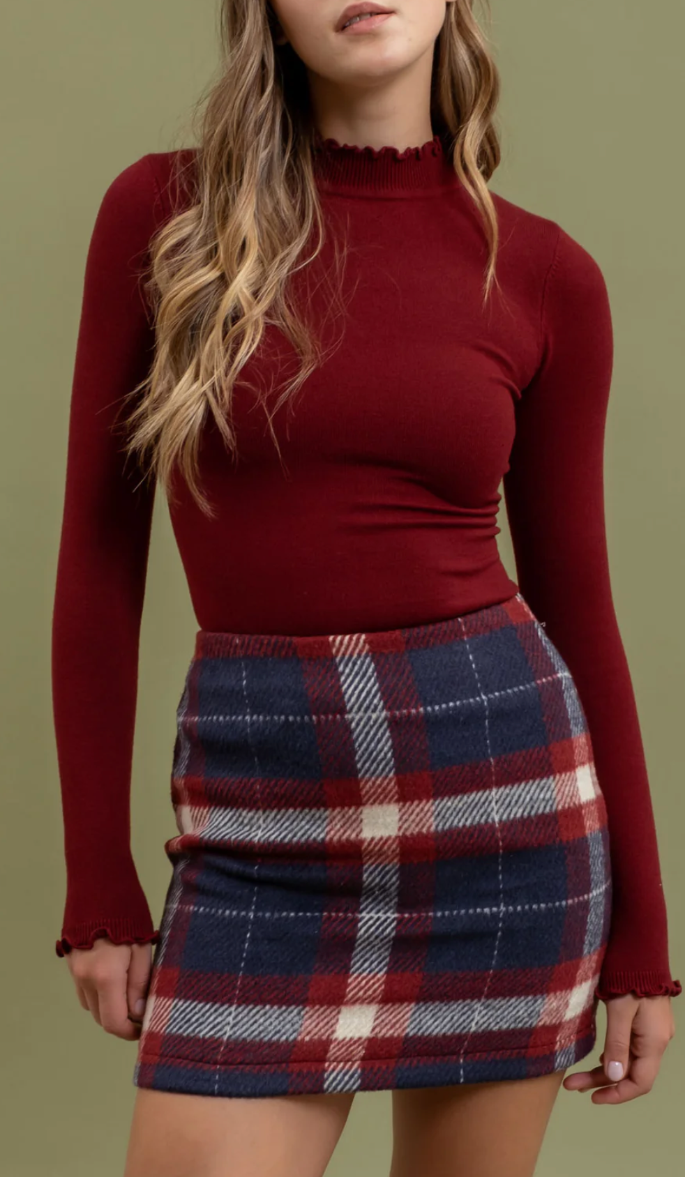 Plaid Mini skirt