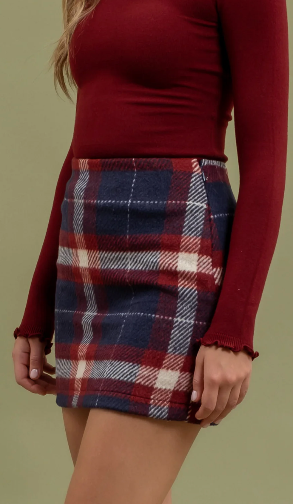 Plaid Mini skirt