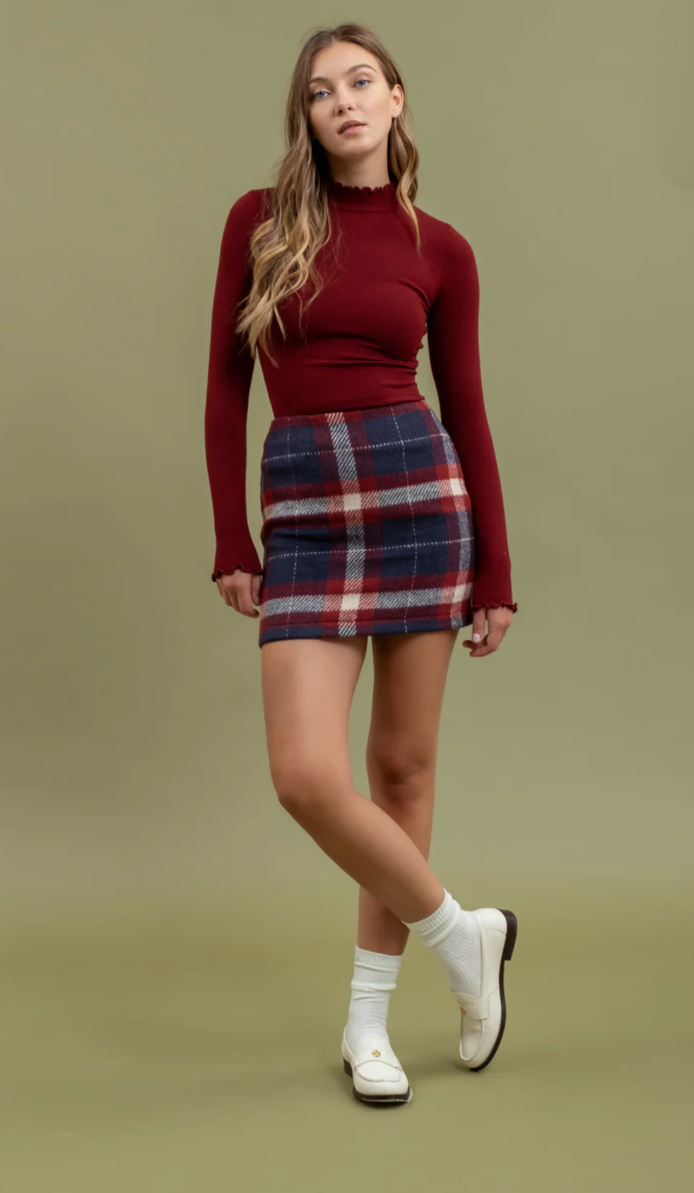 Plaid Mini skirt