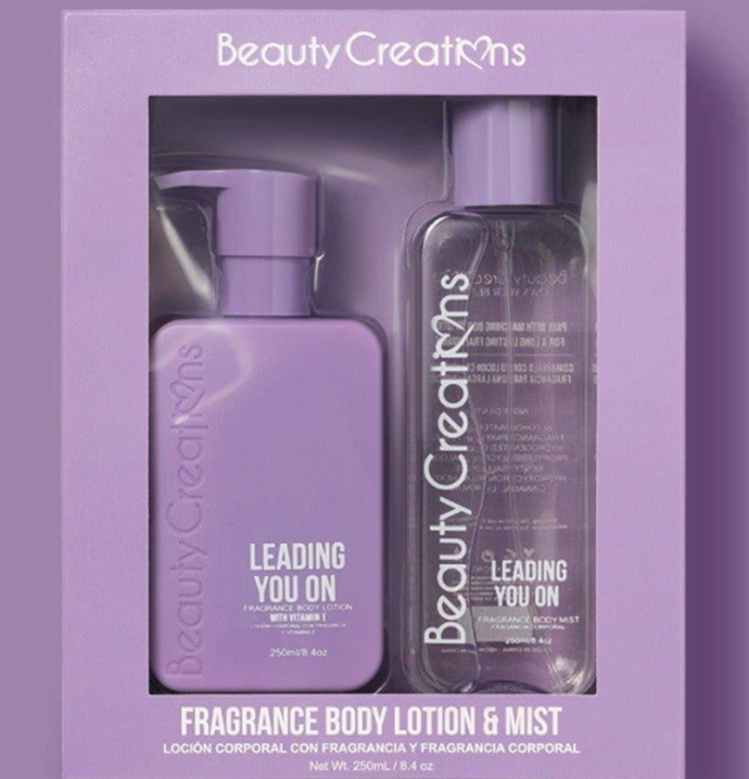 BEAUTY CREATIONS FRAGRANCE BODY LOTION SPRAY SET