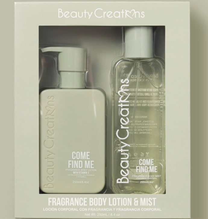 BEAUTY CREATIONS FRAGRANCE BODY LOTION SPRAY SET