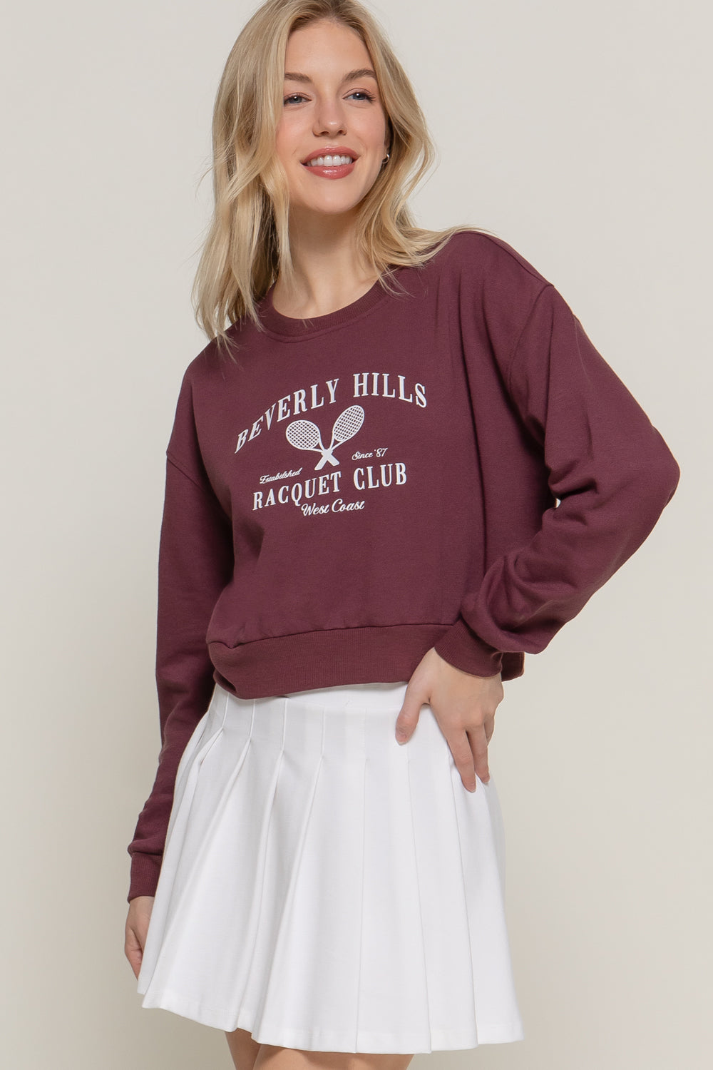 Beverly Hills racquet sweaters