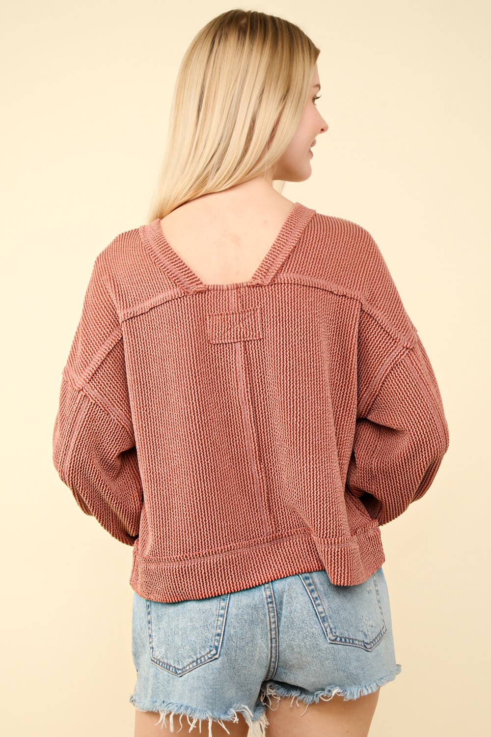 Otto Ribbed Oversized Soft Comfy knit Top