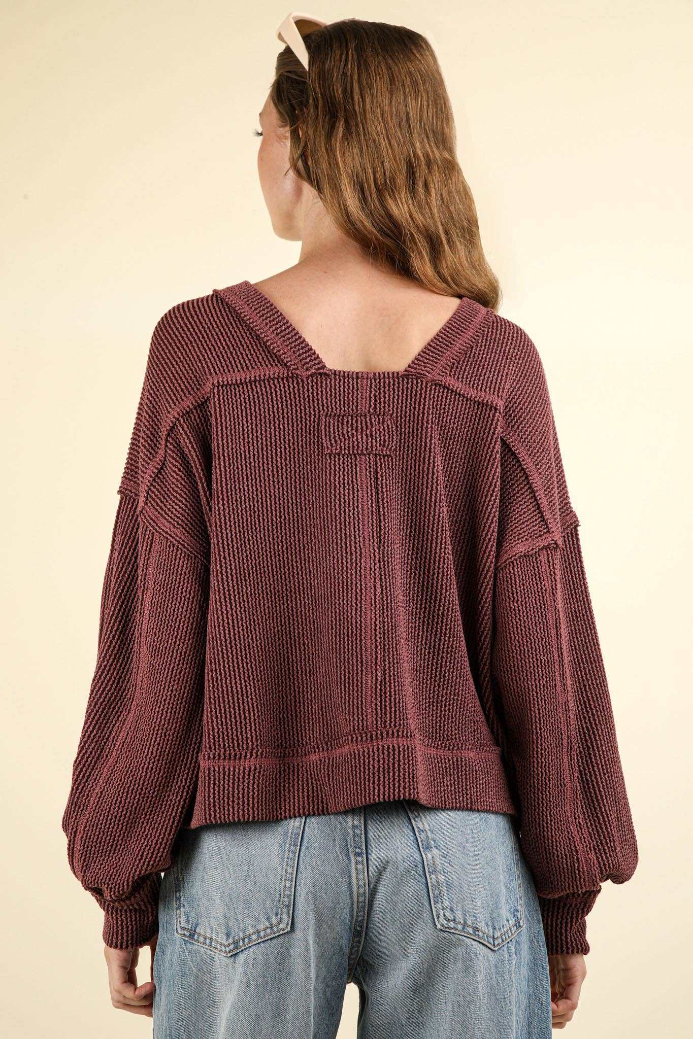 Otto Ribbed Oversized Soft Comfy knit Top